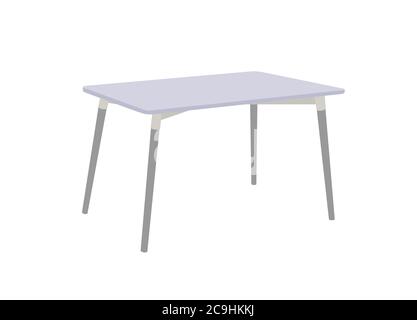 Multi purpose table isolated on white background. Stock Vector