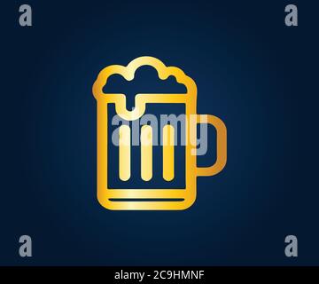 Beer Icon Isolated Beer Symbol Vector Design Illustration Eps 10 Stock Vector