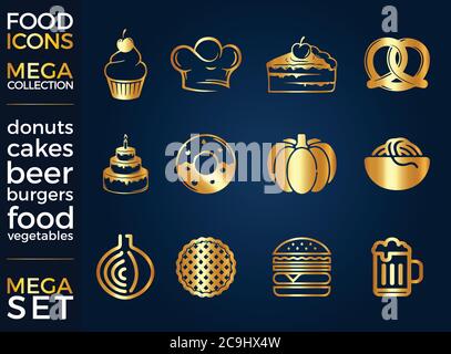 Set Of Icons, Quality Universal Pack, Big Icon Collection Vector Design Eps 10 Stock Vector