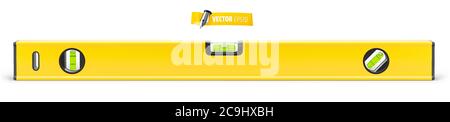 Vector spirit level on white background Stock Vector