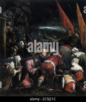 Jacopo da Ponte - The Road to Calvary Stock Photo