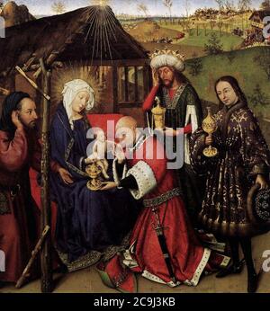 Jacques Daret - Altarpiece of the Virgin Stock Photo - Alamy
