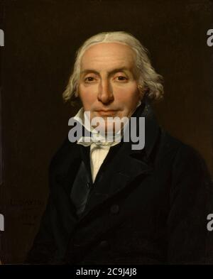 Jacques-Louis David - Portrait of Jean-Pierre Delahaye Stock Photo