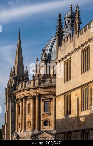 The buildings surrounding Radcliffe Square, Oxford, UK Stock Photo