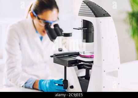 Female scientist. Stock Photo