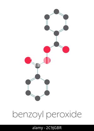 Benzoyl Peroxide Acne Drug Molecule Stock Photo Alamy