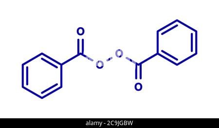 Benzoyl Peroxide Acne Drug Molecule Stock Photo Alamy
