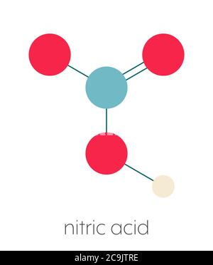 Nitric Acid (hno3) Strong Mineral Acid Molecule. Used In Production Of 