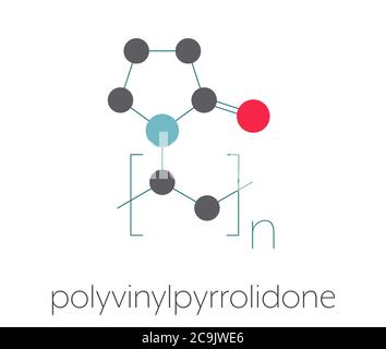 Pvpp Formula Polyvinylpyrrolidone (PVP, povidone, polyvidone) polymer, chemical ...