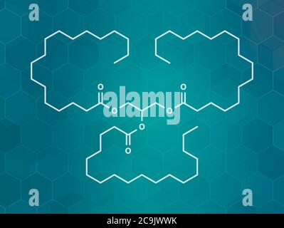 Stearic acid saturated fatty acid molecule. Also known as octadecanoic acid;  Esters and salts are known as stearates. Skeletal formula Stock Vector  Image & Art - Alamy