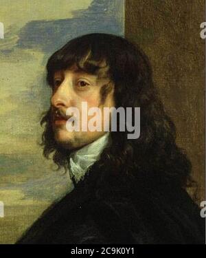James Stanley 7th Earl of Derby by Sir Anthony Van Dyck. Stock Photo
