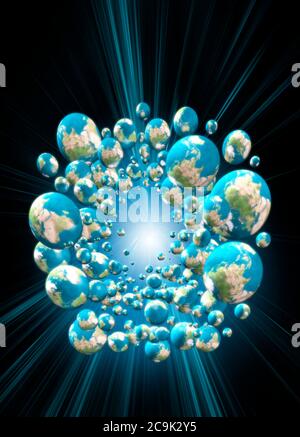 Multiple Dimensions Visual Multiple dimensions, conceptual artwork Stock Photo - Alamy