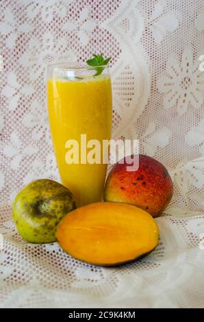 Mango And Mexican Apple Juice Stock Photo