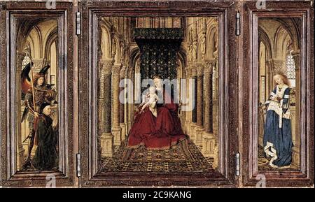 Jan van Eyck - Small Triptych Stock Photo