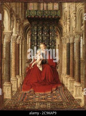 Jan van Eyck - Small Triptych (central panel) Stock Photo