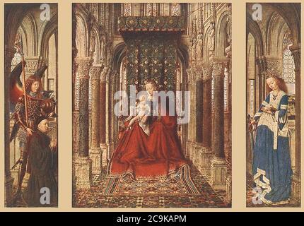 Jan van Eyck - Small Triptych Stock Photo