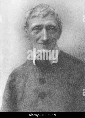 Jane Fortescue Seymour Portrait drawing of the very Rev. John Henry Newman. Stock Photo