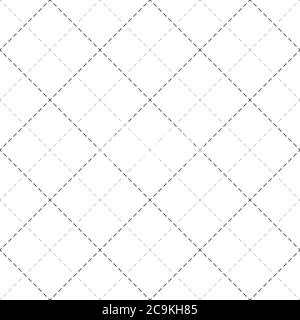 Dotted line seamless pattern. Geometric striped vector illustration. Repeating geometric shapes, cross, diagonal dotted line. Seamless fabric texture. Stock Vector