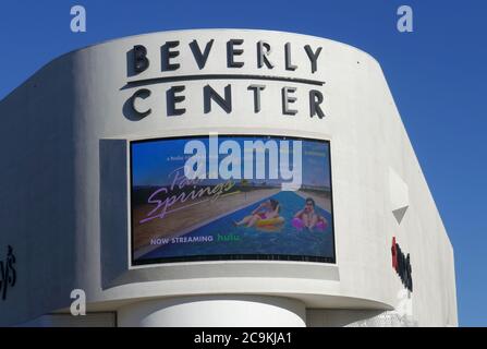 Los Angeles, California, USA 31st July 2020 A general view of atmosphere of Palm Springs Movie Ad at Beverly Center on July 31, 2020 in Los Angeles, California, USA. Photo by Barry King/Alamy Stock Photo Stock Photo