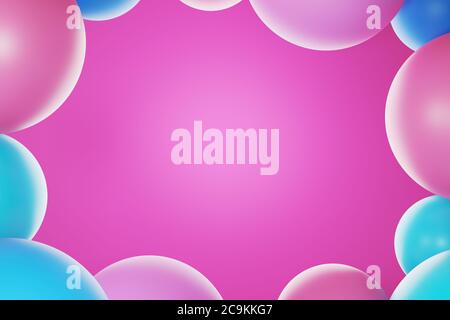 Abstract background with 3d geometric shapes. Stock Photo