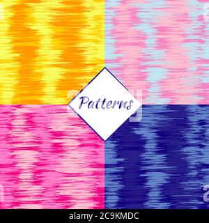 Simless pattern. Random lines element. Random horizontal lines. Irregular straight lines, parallel stripes, coarse brush strokes. Stock Vector
