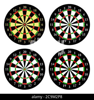 Darts. Set of targets for playing darts. Vector Stock Vector