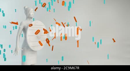 Security Concept for Technology and Online Data Stock Photo