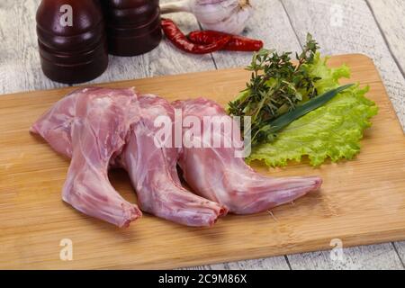 Raw rabbit legs ready for cooking Stock Photo