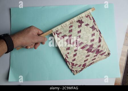 arabic traditional hand fan in iraq Stock Photo