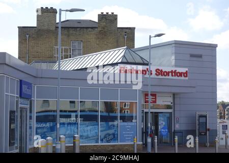 bishops stortford railway station,  quaint market town hertfordshire england uk great britain Stock Photo