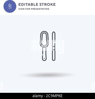 Nail File icon vector, filled flat sign, solid pictogram isolated on white, logo illustration. Nail File icon for presentation. Stock Vector