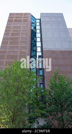 New architecture with modern shapes from Humber Bay bridge in Toronto ...