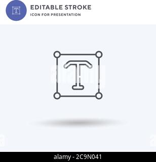 Text Editor icon vector, filled flat sign, solid pictogram isolated on white, logo illustration. Text Editor icon for presentation. Stock Vector