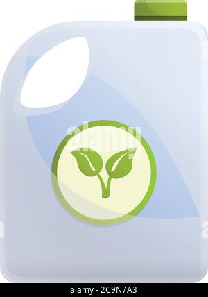 Fertilizer ground canister icon. Cartoon of fertilizer ground canister vector icon for web design isolated on white background Stock Vector