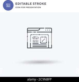 Internet icon vector, filled flat sign, solid pictogram isolated on white, logo illustration. Internet icon for presentation. Stock Vector