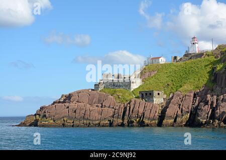 Fort Amherst Lighthouse, St. John's, Newfoundland Stock Photo