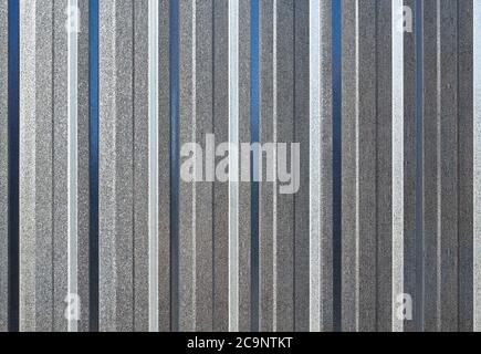 Corrugated steel background or textured surface. Stock Photo