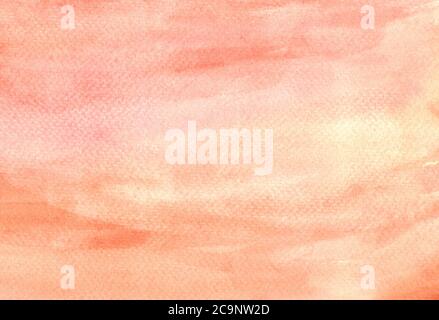 Pink, earth tone, brown watercolor background. Brush lines matte texture abstract painted on paper. Backdrop, flat lay, overlay concept. Copy space.