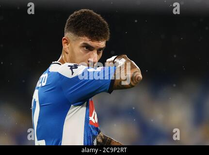 Naples, Campania, Italy. 1st August 2020; Stadio San Paolo, Naples, Campania, Italy; Serie A Football, Napoli versus Lazio; Giovanni Di Lorenzo of Napoli Credit: Action Plus Sports Images/Alamy Live News Stock Photo