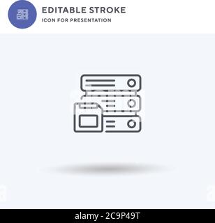 Backup icon vector, filled flat sign, solid pictogram isolated on white, logo illustration. Backup icon for presentation. Stock Vector