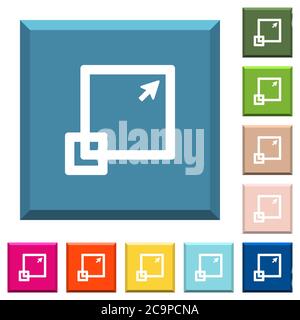 Various resize, maximize symbols with colors. Full screen symbols for ...