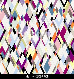 abstract pattern background, with strokes, splashes and rhombus/triangles Stock Vector