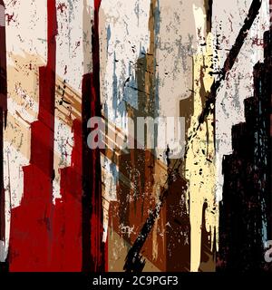 abstract background pattern, with strokes and splashes Stock Vector
