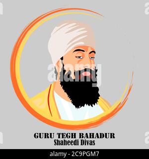 Vector Illustration of Guru tegh bahadur revered as the ninth Nanak Stock  Vector Image & Art - Alamy
