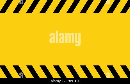 Yellow and black danger tape. Blank warning. Vector on isolated background. EPS 10 Stock Vector