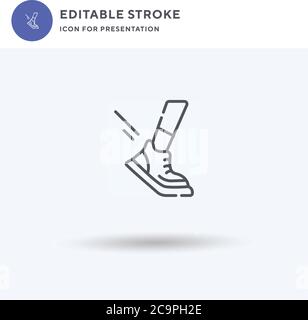 Fast icon vector, filled flat sign, solid pictogram isolated on white, logo illustration. Fast icon for presentation. Stock Vector