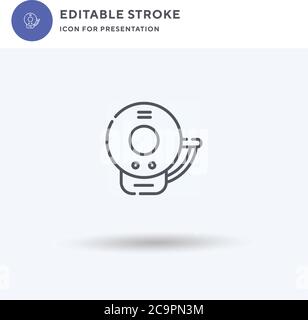 Doorbell icon vector, filled flat sign, solid pictogram isolated on white, logo illustration. Doorbell icon for presentation. Stock Vector
