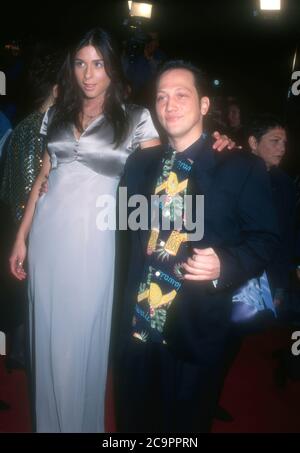 Westwood, California, USA 26th February 1996 Actor Rob Schneider and guest attend 20th Century Fox' 'Down Periscope' Premiere on February 26, 1996 at Mann's Village Theatre in Westwood, California, USA. Photo by Barry King/Alamy Stock Photo Stock Photo