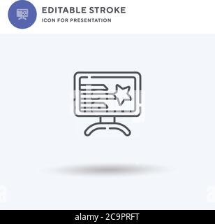 Quiz icon vector, filled flat sign, solid pictogram isolated on white, logo illustration. Quiz icon for presentation. Stock Vector
