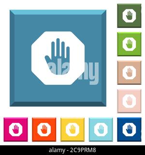 Square shaped forbidden sign. Rectangular prohibition sign. No symbol ...